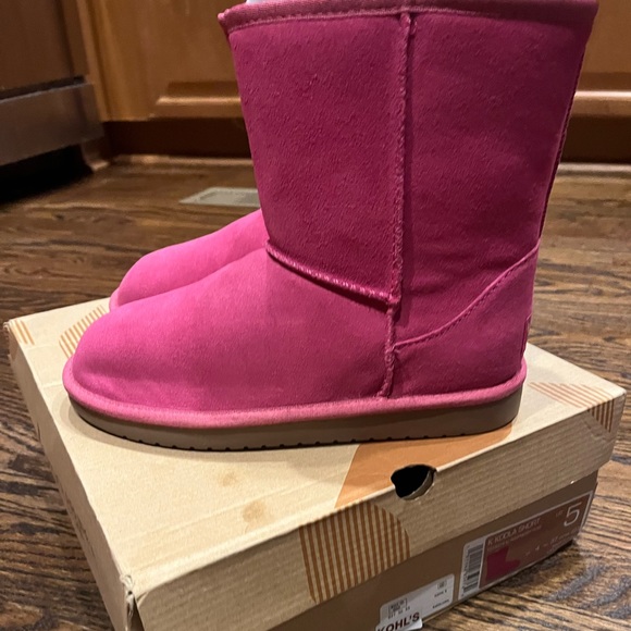 New!! Koolaburra by UGG Girls Pink Boots SZ 3.5/Women Size 5 - Picture 3 of 11